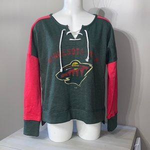 Minnesota Wild lace up sweatshirt